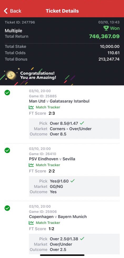 110 odd boom with 2 refund. 200k
Giveaway
retweet and drop acct details🔥🔥🔥
Join telegram channel t.me/+pXdgxHPQf-U4M…

Kind drop winning ticket