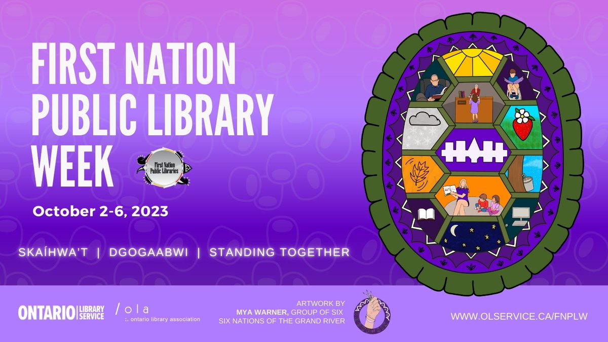 First Nation Public Library Week is here! 📚 This year’s theme is “Coming together as one group to understand and support each other.” 

Check out the schedule for opportunities to participate: resources.olservice.ca/fnplw/2023 #FNPLW

<a href="/ONLibService/">Ontario Library Service</a> <a href="/IndigenousON/">Indigenous Affairs and Economic Reconciliation</a> <a href="/ONeducation/">Education Ontario</a>