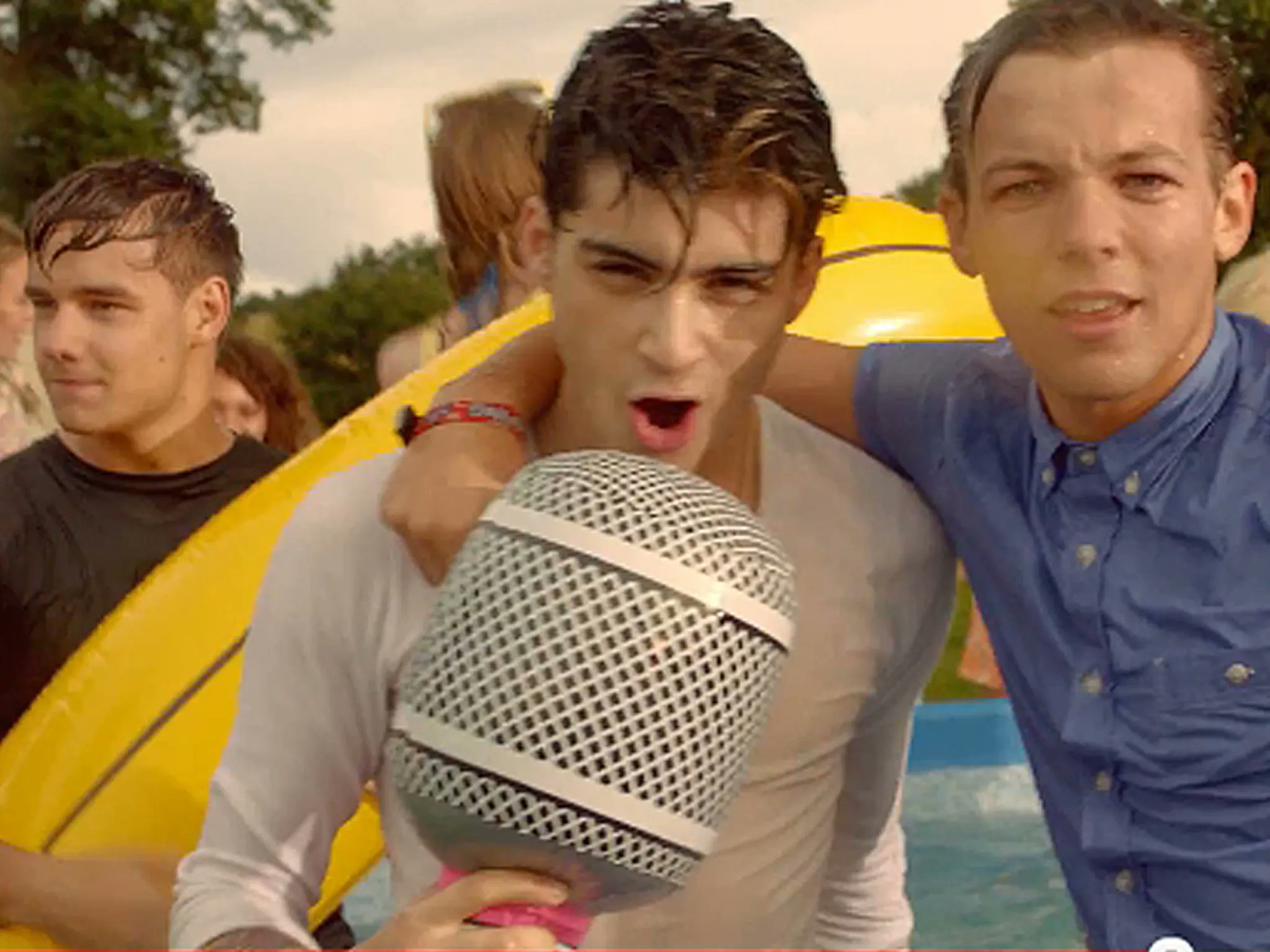 Celeb Lover on X: I'd somehow forgotten the fact the the Live While We're  Young Video is a wet clothes fetish wet dream. The lads all look SO good in  their wet