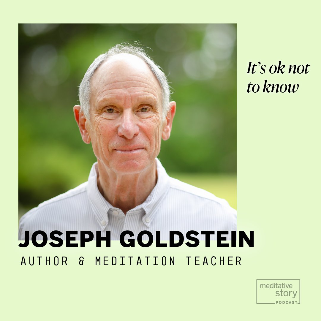 This week, Joseph Goldstein – co-founder of @InsMedSoc and a legend in the world of mindfulness – tells the story of how he has learned to keep himself open to all possibilities and embrace the uncomfortable feeling of not-knowing. Listen here: bit.ly/46usW9D