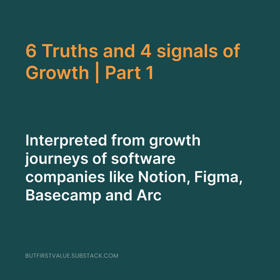 mohitbn's tweet photo. I could spent more than 40 hours of research to interpret truths and signals by studying the growth journey maps of Figma, Notion, Basecamp, and Arc.   Here is the link to the part one of the series - https://t.co/2XKVKTT2ZV https://t.co/ssiqH6OthI