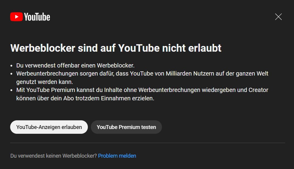 _Bikemiller_'s tweet photo. Hand aufs Herz: Ich bin doch nicht der einzige der diese Nachricht bekommen hat oder? 

Naja Youtube will halt Geld machen was soll man schon sagen aber Premium kauf ich sicher nicht da schau ich mir lieber 5sek Raid Shadow Legends  Werbungen an 😂 https://t.co/ndL3egzcIu