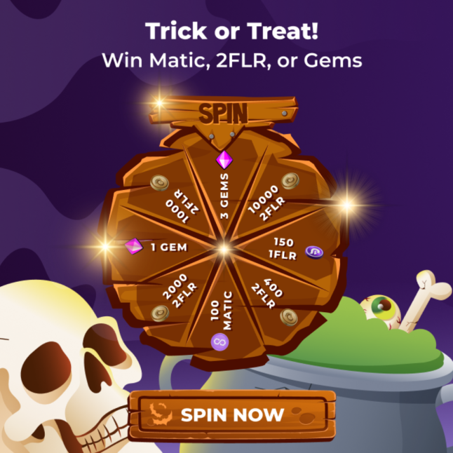 PipeFlare's tweet photo. Bam! And just like that we doubled 2FLR rewards.

Dare to spin?👻 https://t.co/uzqF65d1KZ