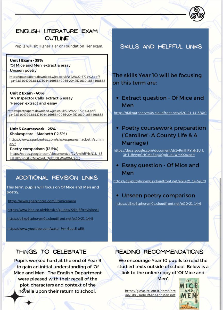 Islwyn High English (@islwynenglish) on Twitter photo The English department are very excited to launch our new termly KS4 newsletter! It will be shared every term and it outlines key dates, assessments and skills for pupils, parents and guardians. Please see ClassCharts to access the links. π°ππ <a href="/IslwynHigh/">Islwyn High School</a> @IslwynYear10 The English department are very excited to launch our new termly KS4 newsletter! It will be shared every term and it outlines key dates, assessments and skills for pupils, parents and guardians. Please see ClassCharts to access the links. π°ππ <a href="/IslwynHigh/">Islwyn High School</a> @IslwynYear10