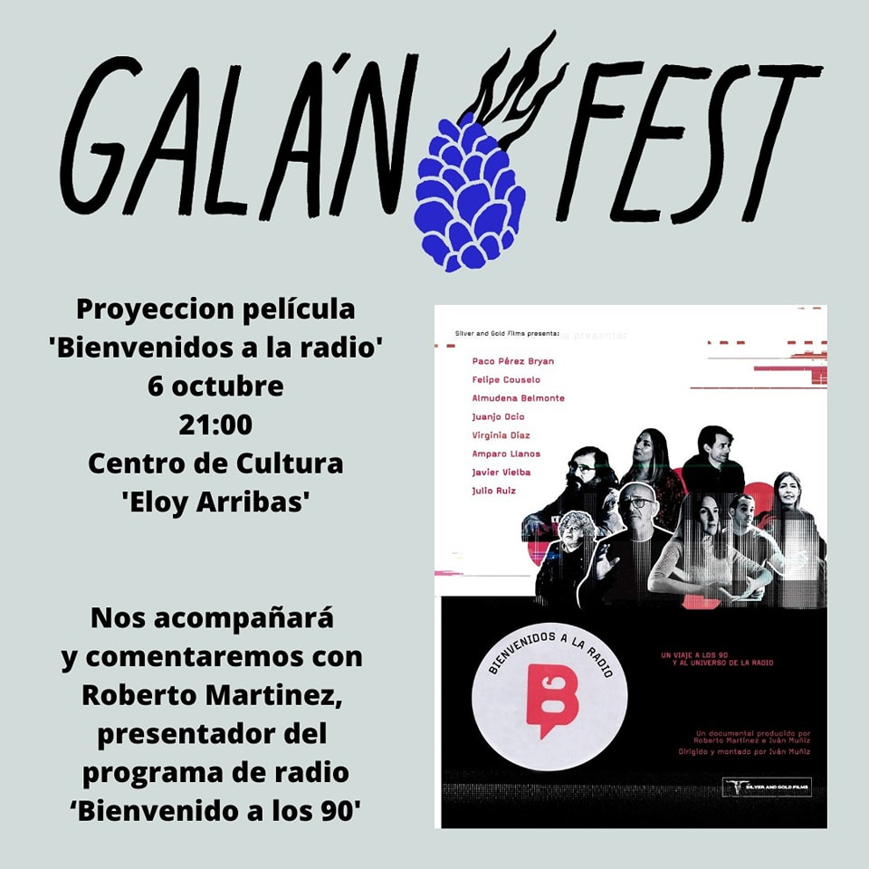 Rockisroll's tweet photo. Os recordamos que el VIERNES 6 de octubre se proyecta el documental "BIENVENIDOS A LA RADIO" dentro del #Galanfest (Entrada gratuita).
Me acompañarán Iván Muñiz y Felipe Couselo para pinchar unos temas hasta que el cuerpo aguante.
https://t.co/jPM84ZLbR5 https://t.co/2sBnMb4MPI