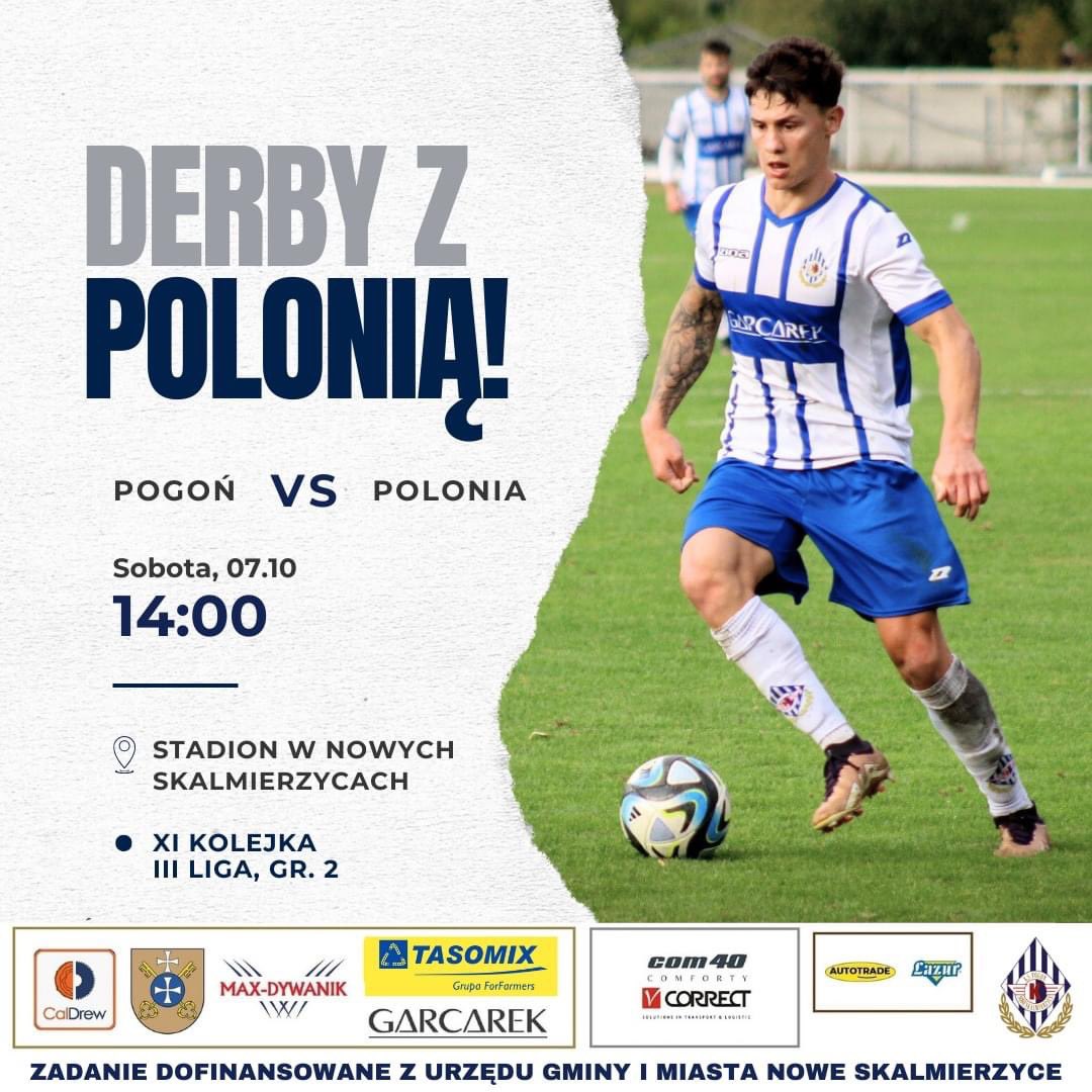 KS_Pogon_NSC's tweet image. 🗣️ Derby Wielkopolski 🫡
🆚 Polonia Środa Wielkopolska 
🏆 3 Liga, Gr. 2
🏟 Stadion w Nowych Skalmierzycach
🕠 Sobota - 14:00
#POGPOL #3liga