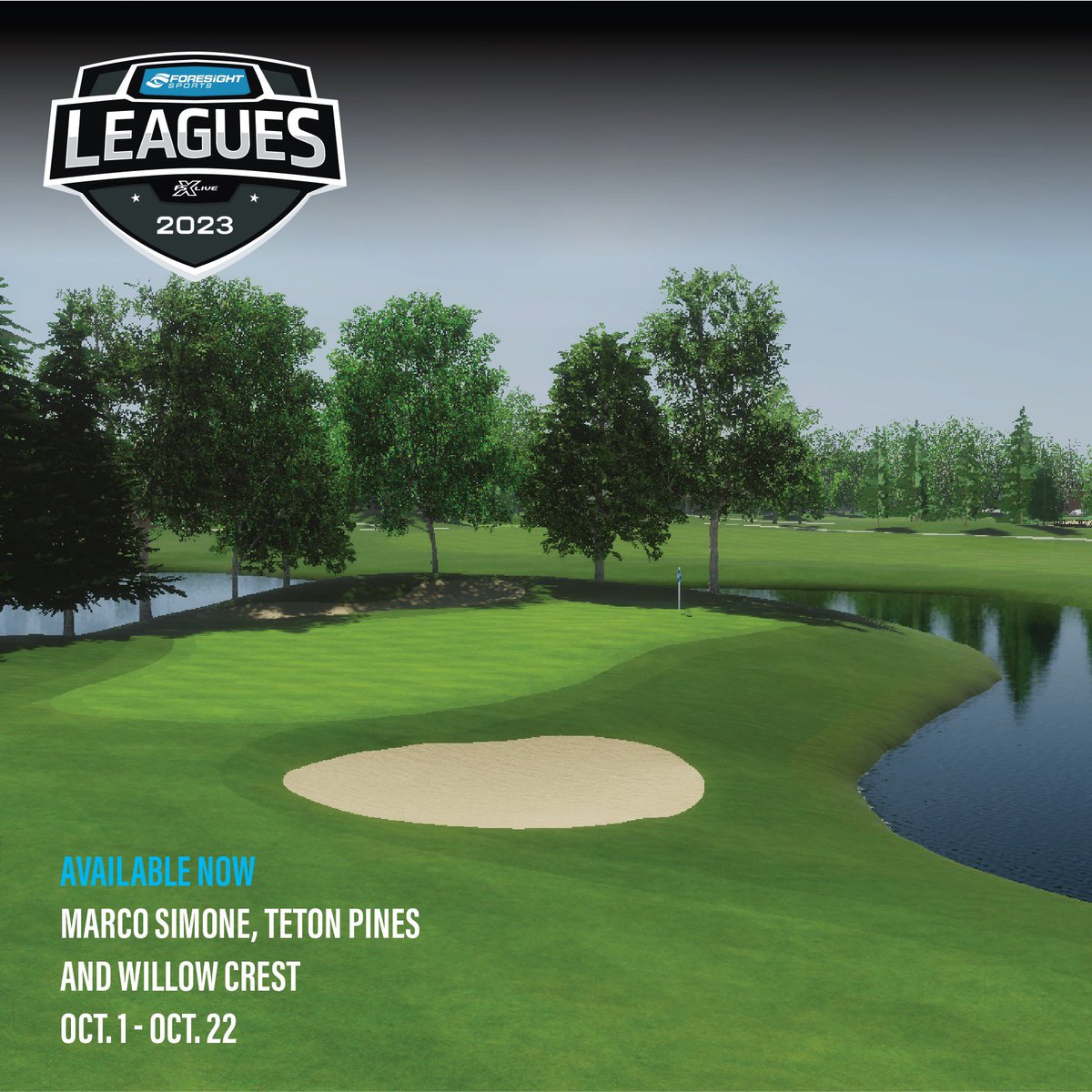 ForesightSports's tweet photo. The latest season of Leagues is now live! Compete against golfers from around the 🌎 straight from your simulator!
To join: Go to FSX Play, select “Games”, go to Leagues, then join “Play League.”
#ForesightSports
#FSXPlay
#SimulatorGolf https://t.co/APDIkm8NB5