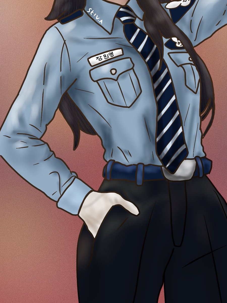 _stiv_a's tweet photo. Wonyoung x https://t.co/ulKL2UVbez police costume (Overwatch) 
#wonyoung #dva #dvacosplay #overwatch #overwatchfanart #fanart #digitalart https://t.co/9iOto5013L
