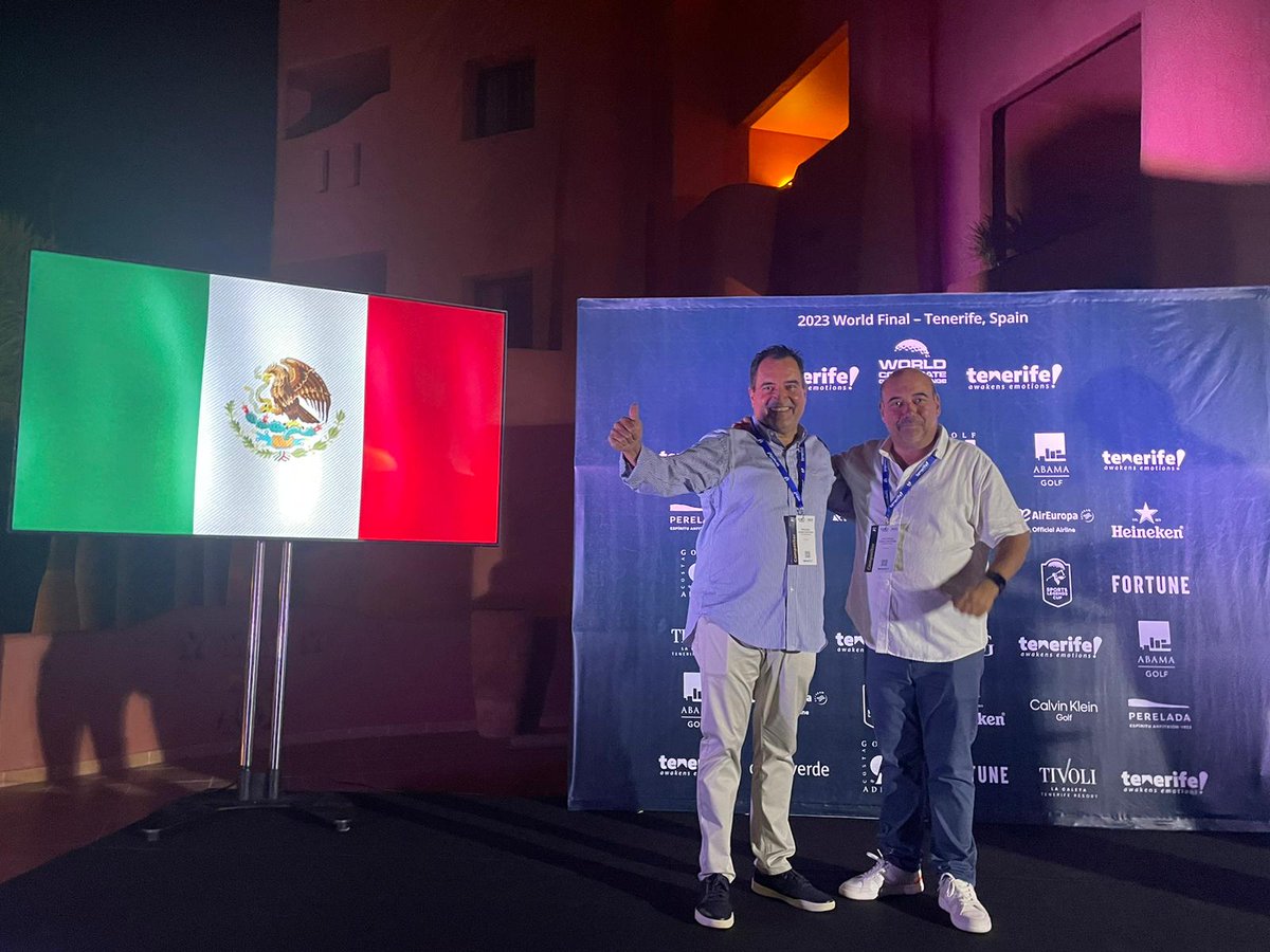 ElGranBajio's tweet photo. Inicia la Gran Final del World Corporate Golf Challenge 2023 en Tenerife, España.  Este evento ha sido un punto de encuentro clave para líderes empresariales de todo el mundo desde hace 30 años. Muchas gracias a Herminio Sainz, representante de World Corporate Golf Challenge por la invitación. #ElGranBajío #Networking