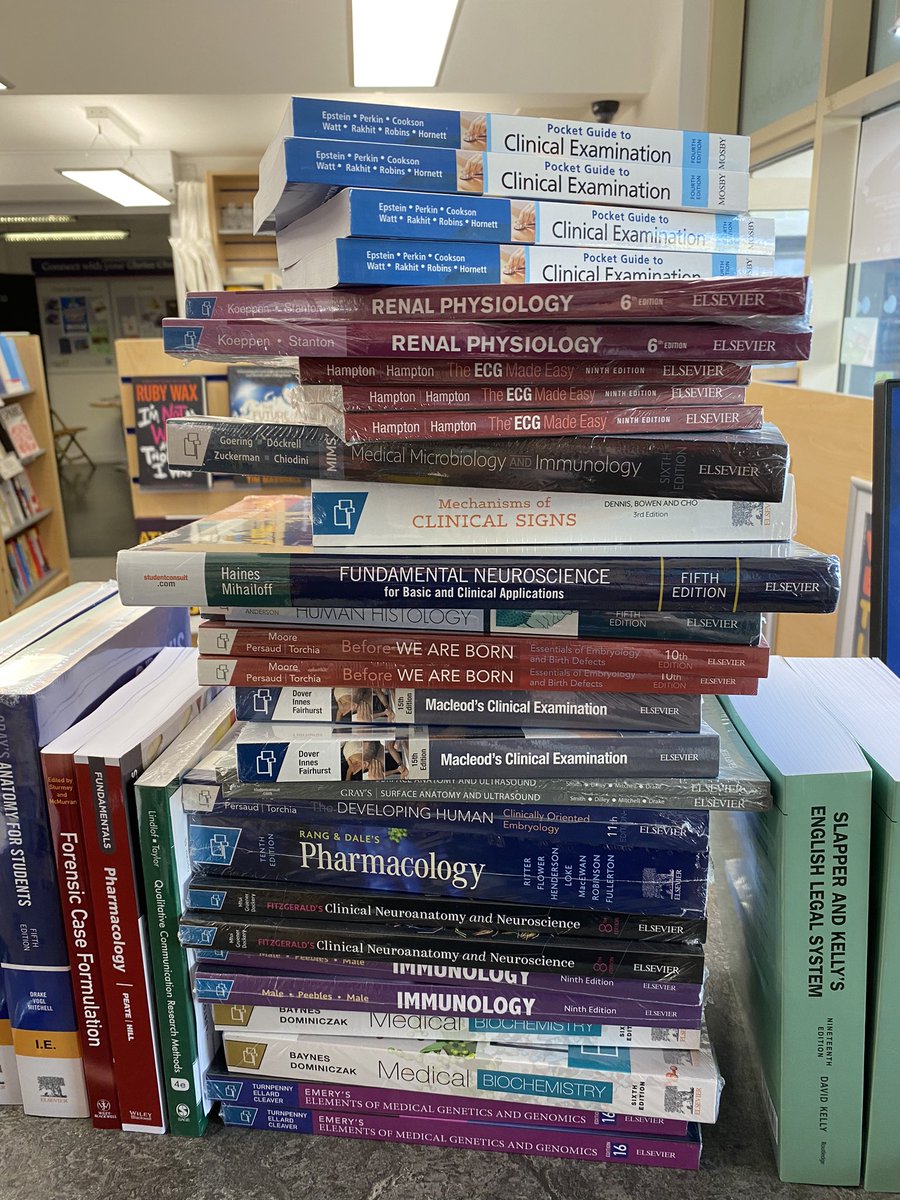 cccubookshop's tweet image. Today’s book orders just landed from Elsevier @HealthLib_cccu @Manfred_G14 @ccculibrary