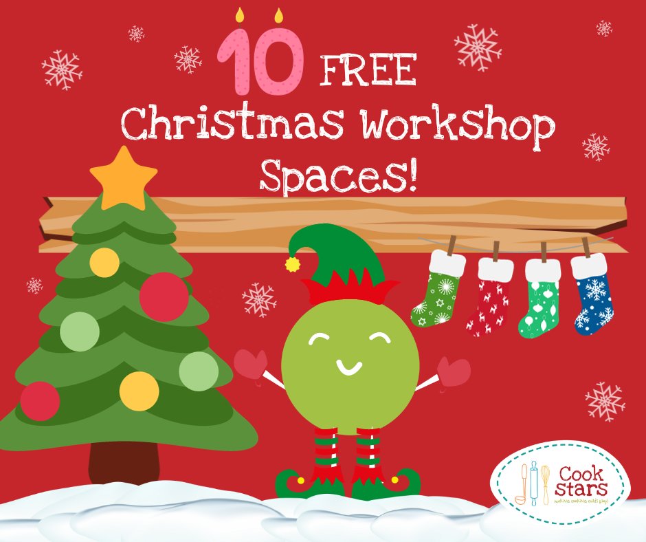 To celebrate 10 years of Cook Stars:

🎄 One of the prizes is the opportunity for 10 PEOPLE TO WIN 10 FREE places at this years CHRISTMAS WORKSHOP! 🎄

ENTER HERE:
cookstars.co.uk/celebrating-10…