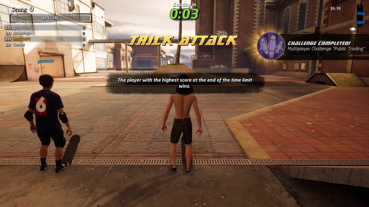 andyTHPS's tweet image. * THPS1+2 Multiplayer on Epic Games still does not work, but it works on Steam (!!!)
* Appears to be using my save file from EGS, but my other CAS slots are empty
* Achievements have to be earned again
* My CE shirt is missing from my CAS cause i bought the base product on steam