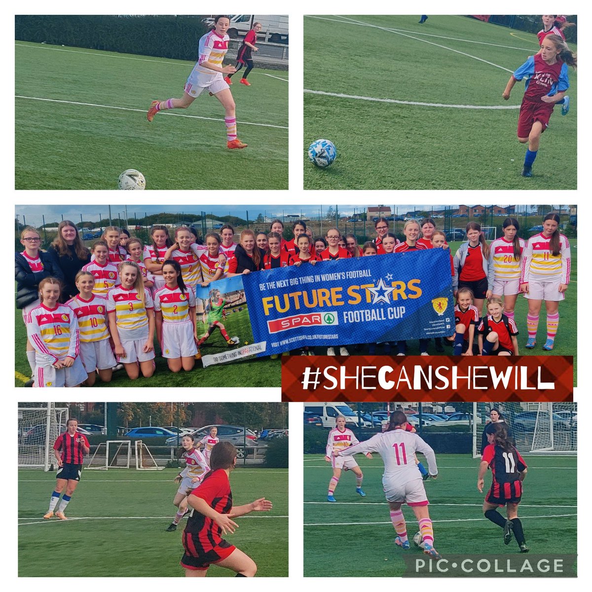 ActiveSchoolsEA's tweet photo. Active Schools were delighted to host local round of SPAR Future Stars Football Cup @AyrshireCollCSH Well done to all the girls from EA schools that took part. #SheCanSheWill #ActiveGirls @potter_craig @ScotFASouthWest @ShirleyMartin_1 @_ElaineCowan @janeleavey @brodie_suzanne https://t.co/TECGuBGLAU