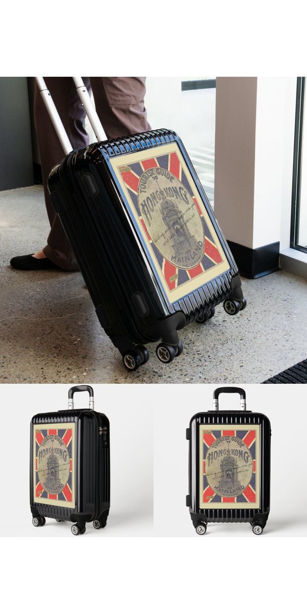 Brand new 
Travelers gift idea! 
Old Tourist Guide to Hong Kong with Union Jack Luggage by ♻RecycledVintageArt 

#luggage #carryon #coolbags #bags #travel #accessories #giftidea #gifts #travelers #hongkong #unionjack #vintage #art 

buff.ly/3ZFDakw