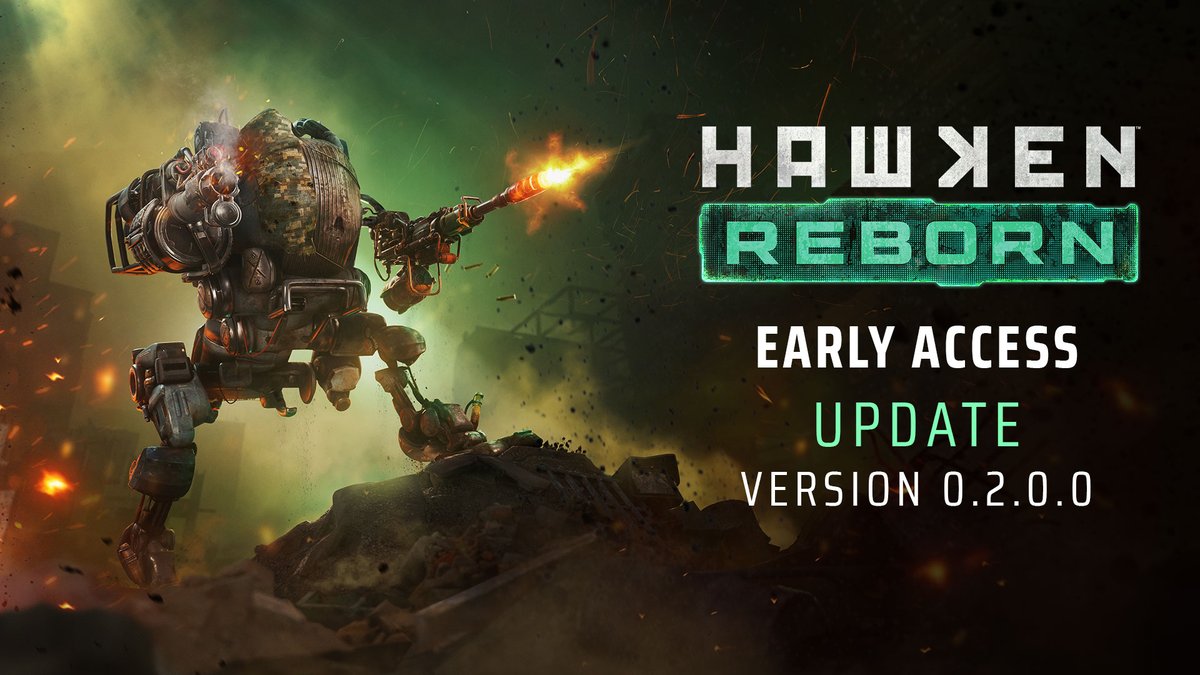 Update 0.2.0.0 is LIVE! See all the exciting updates in our biggest patch to date here: hwkn.link/ver0200 🗺️New Wyndham Moors Zone B 🚀New Weapons 🤖New Mech 🥽New HUD 🎥New 3rd Person Camera 🧮Several rebalances in weight, thrusters, & movement