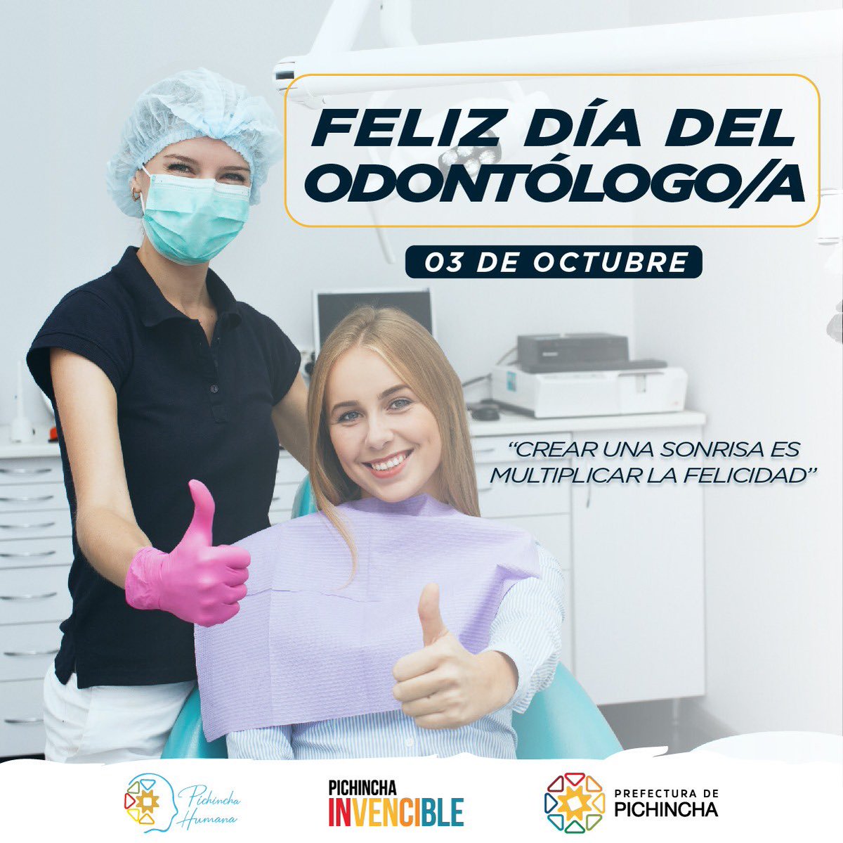 ✨Feliz Día del Odontólogo✨

 A todos nuestro colegas y a quienes dedican su vida a la hermosa labor de cuidar la salud y mejorar la sonrisas de los pichinchanos. 

Su compromiso con la salud bucal y la confianza que inspiran son un regalo para todos.
 ¡Infinitas Gracias! 🤩