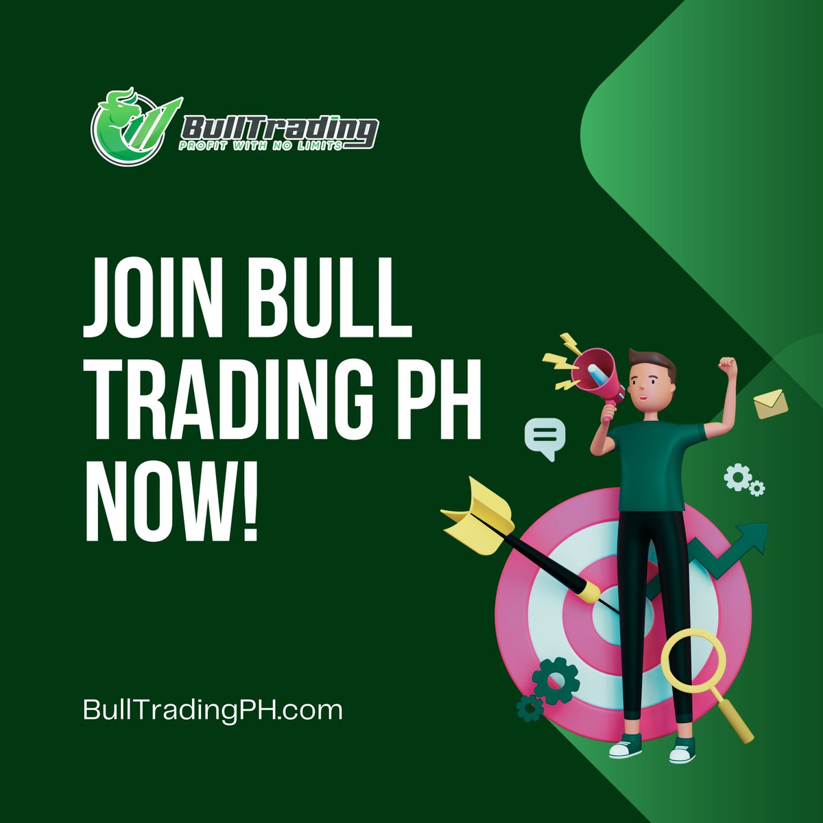 BullTradingPH's tweet photo. Join Bull Trading today and take your trading journey to new heights! 📷📷
📷 Sign up now at https://t.co/QUfLdQdg14 and experience the Bull Trading advantage! 📷📷
#BullTradingPH #TradeSmart https://t.co/fdzkzsXjF2