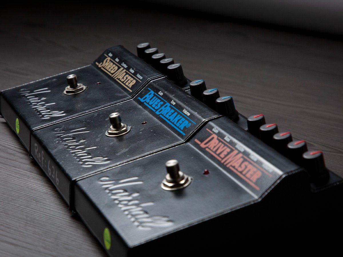 marshallamps's tweet photo. How do our reissue pedals compare to the originals? Have you been lucky enough to play both? #Liveformusic https://t.co/bdmRJKuTAG