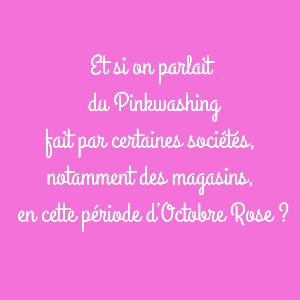 #octobrerose est une GRANDE cause : informer, dépister et accompagner les femmes face au cancer du #sein.
Mais quand des sociétés, a l’occasion d’Octobre Rose, en profitent pour surfer sur cette bonne cause, dans le but de se donner une image progressiste et,
cela me fait vomir !