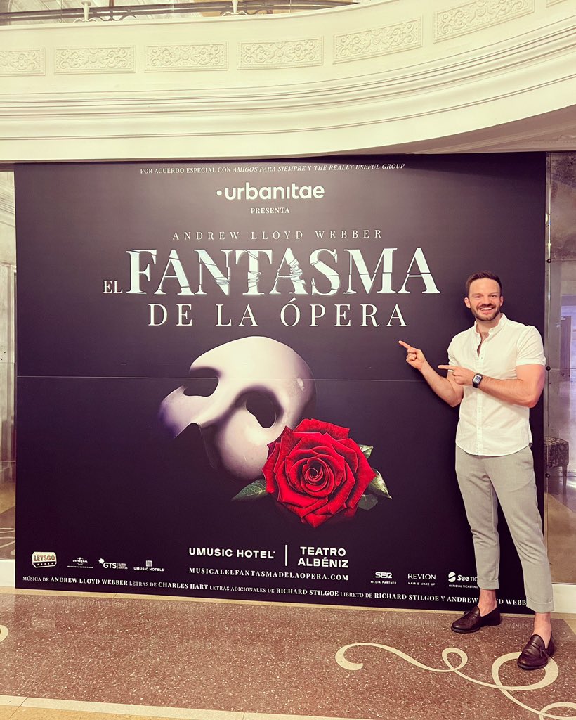 Vinny Coyle (@coylepal) on Twitter photo What an honour it was to visit <a href="/potoworldwide/">The Phantom of the Opera</a> in Madrid last week!
An extremely exciting trip, getting my first taste of the incredible new production & stepping onto the set for the first time.
I cannot wait to get started! 🌹 What an honour it was to visit <a href="/potoworldwide/">The Phantom of the Opera</a> in Madrid last week!
An extremely exciting trip, getting my first taste of the incredible new production & stepping onto the set for the first time.
I cannot wait to get started! 🌹