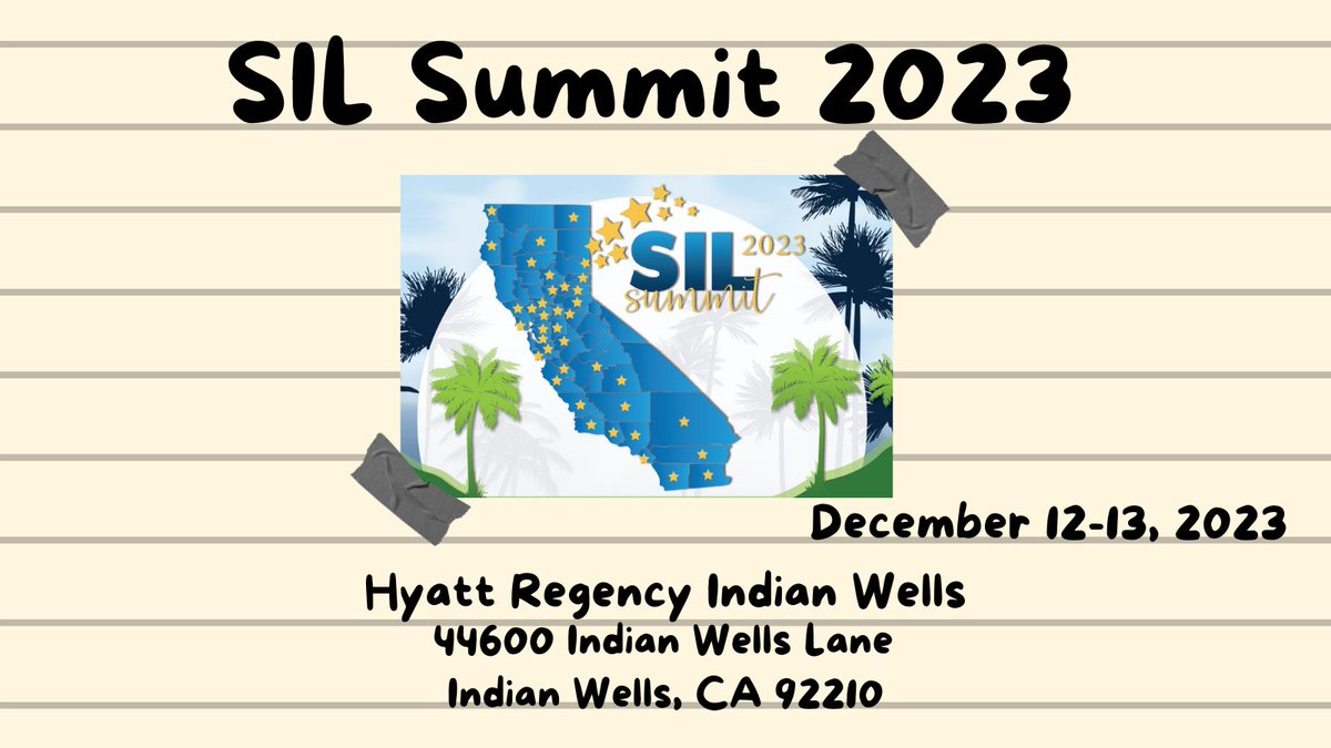 system_leads's tweet photo. Join us at SIL Summit 12/12-12/13 in Indian Wells to hear from the voices of educational leaders and improvers from around the state! Hurry and register today! https://t.co/NXmexbNA6U #SILSummit https://t.co/g5jqBmufMt