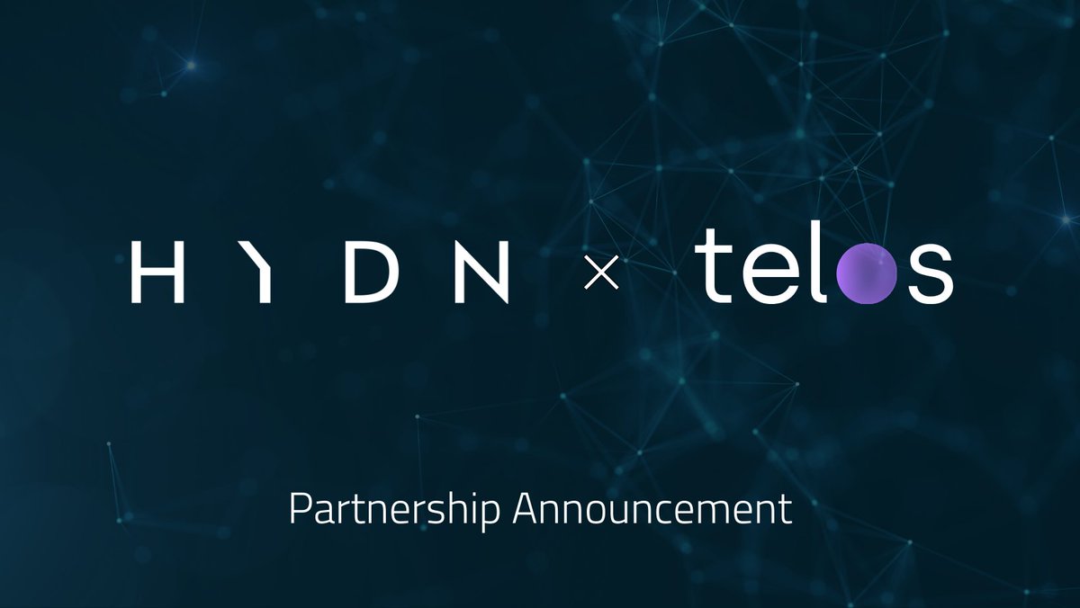 🤝 HYDN is delighted to announce a strategic partnership with the <a href="/HelloTelos/">The Telos Foundation</a> 

⚡️ This partnership will help bolster Telos’ commitment to becoming one of the most secure chains, with HYDN providing Smart Contract Audits and Security Support to the Telos Foundation and New