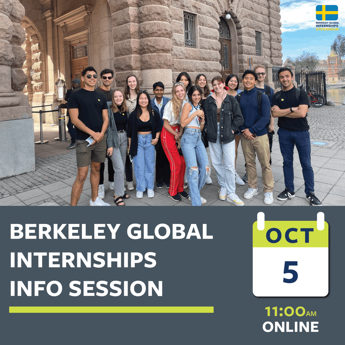 Earn academic credit while gaining practical experience from anywhere in the world with Berkeley Global Internships! 

On Oct. 5 at 11:00 am learn more about Berkeley's Global Internships Programs, the application process, and we will have  a live Q&amp;A!

bit.ly/46BkEvY