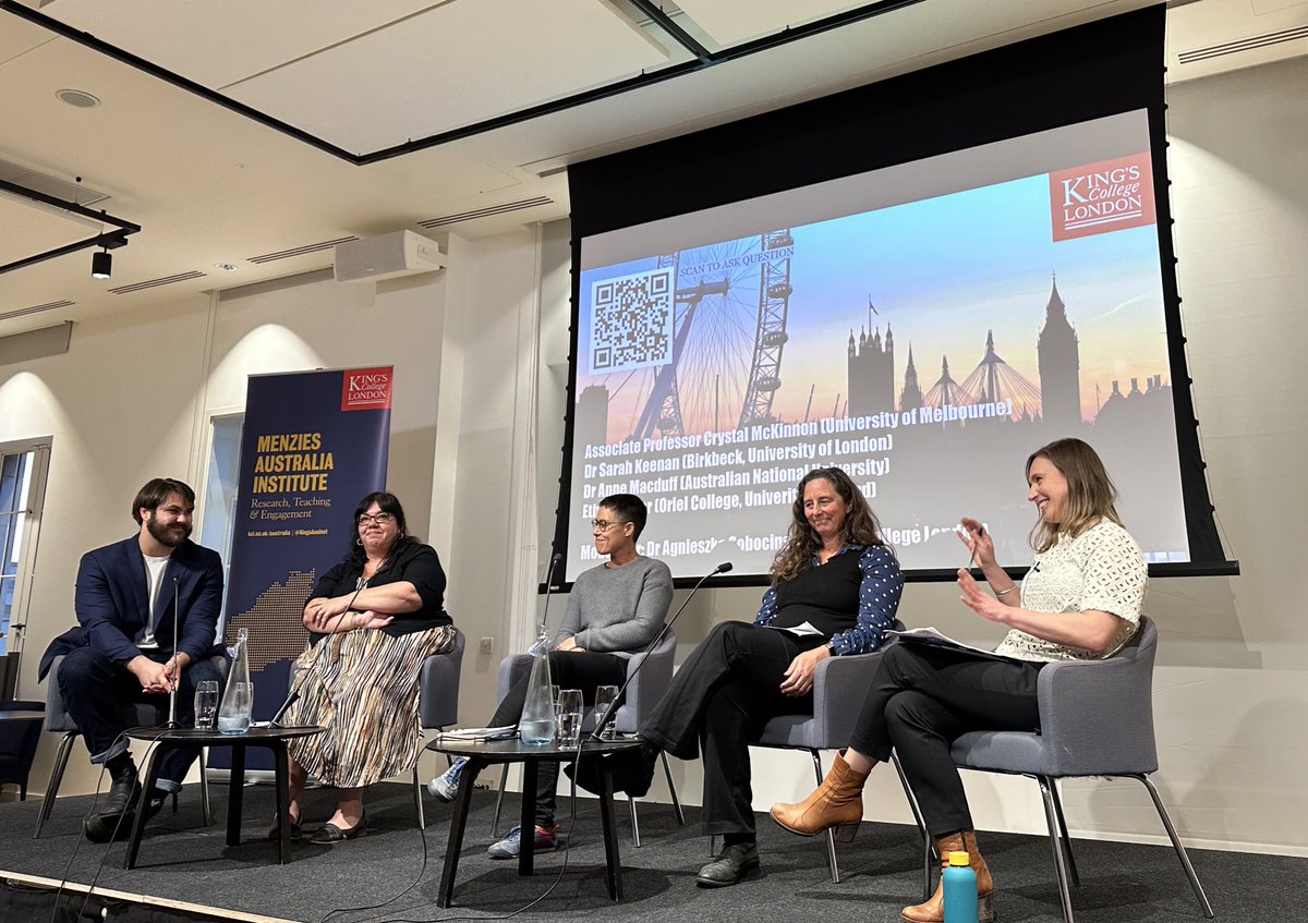 Pleased to be <a href="/KingsAusInst/">Menzies Australia Institute KCL</a> for our event exploring the Voice in context ahead of Australia’s referendum vote on 14 October.