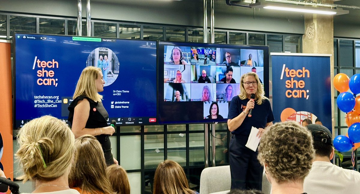 _Tom_Lewis_'s tweet image. Fabulous to be able to join the @Tech_She_Can team for their 2nd birthday party 🥳. So much achieved in a year and so much more to come in the future.
#ChangeTheRatio #2023Impact