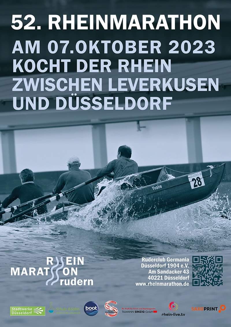 Agenda del proper cap de setmana. Marató del Rin. Regat des de Leverkusen fins a Dusseldorf. Participa el nostre equip master masculí en 4+ 💪🧡🚣‍♀️🔥