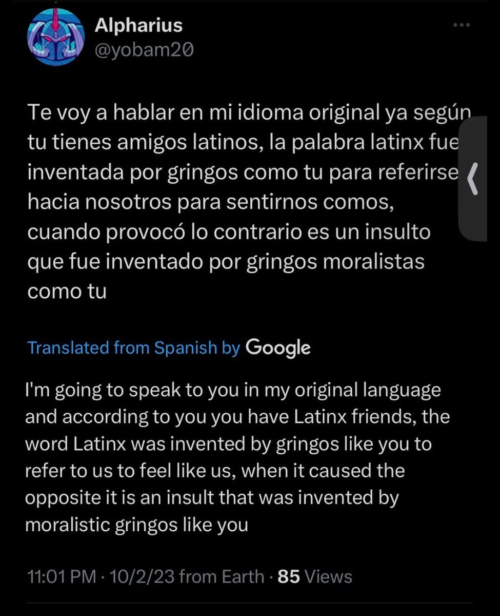 Google is now correcting tweets using 'Latino' to Latinx.

We're winning.

#LatinxHeritageMonth