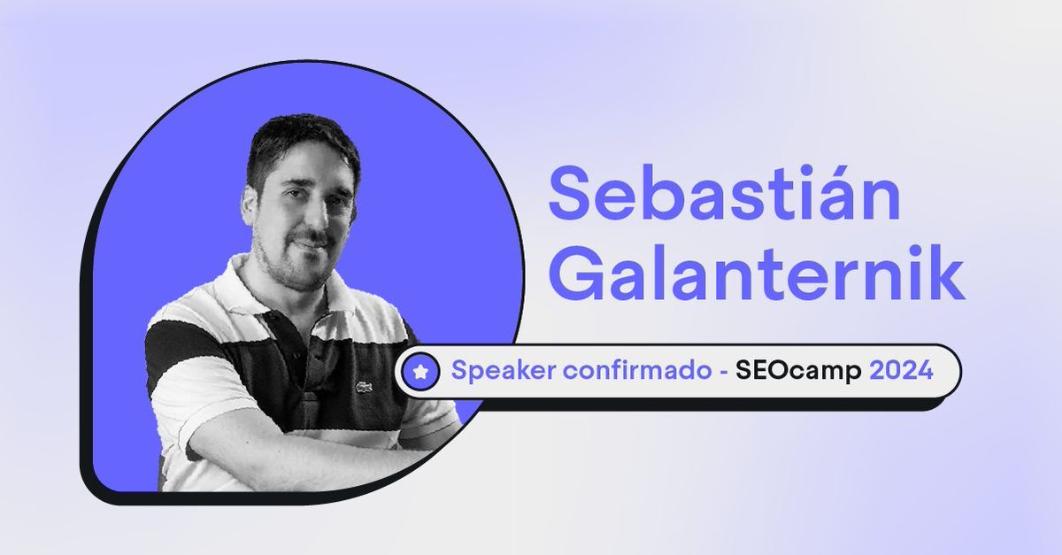 Sebastián Galanternik se suma como speaker del #SEOcampBA el próximo 2 de marzo de 2024. Es consultor SEO, conferencista internacional y campaign manager, con más de 16 años de experiencia. Reserva la fecha, que promete una charla que será increíble 😉