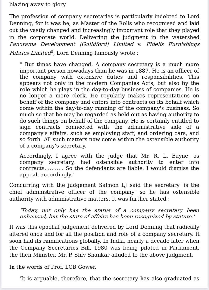 tomatosudhu's tweet photo. As we celebrate Company Secretaries' Day on 4 October, it's an apt time to remember the contribution of Lord Denning, a great benefactor of the profession. My tribute to the stalwart. #csfoundationday

@icsi_cs https://t.co/NXfQmktxXz