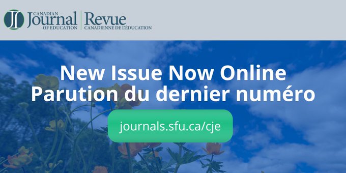 The newest issue of CJE is here! journals.sfu.ca/cje/ Happy reading. @EeSeulYoon @CaroleFleuret