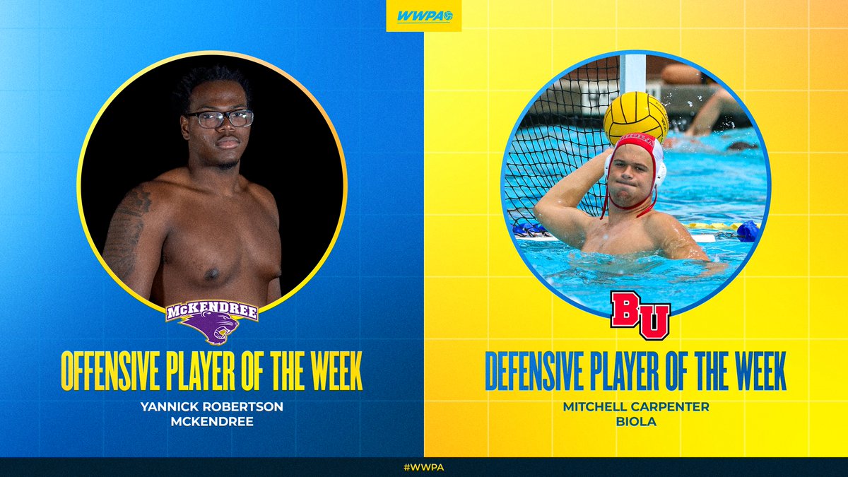 Western Water Polo Association (@thewwpa) on Twitter photo #WWPA Digest
Oct. 3, 2023
West Region dives into conference play... <a href="/BiolaAthletics/">Biola Athletics</a> on fire w/ 6 Ws in a row... <a href="/McKendree_Polo/">McKendree Water Polo</a>'s Robertson wins OPOW... BU's Carpenter DPOW... Erickson puts together huge week for <a href="/cuimwp/">CUI Men's Water Polo</a>...
>> wwpa.prestosports.com/sports/mwaterp… #WWPA Digest
Oct. 3, 2023
West Region dives into conference play... <a href="/BiolaAthletics/">Biola Athletics</a> on fire w/ 6 Ws in a row... <a href="/McKendree_Polo/">McKendree Water Polo</a>'s Robertson wins OPOW... BU's Carpenter DPOW... Erickson puts together huge week for <a href="/cuimwp/">CUI Men's Water Polo</a>...
>> wwpa.prestosports.com/sports/mwaterp…