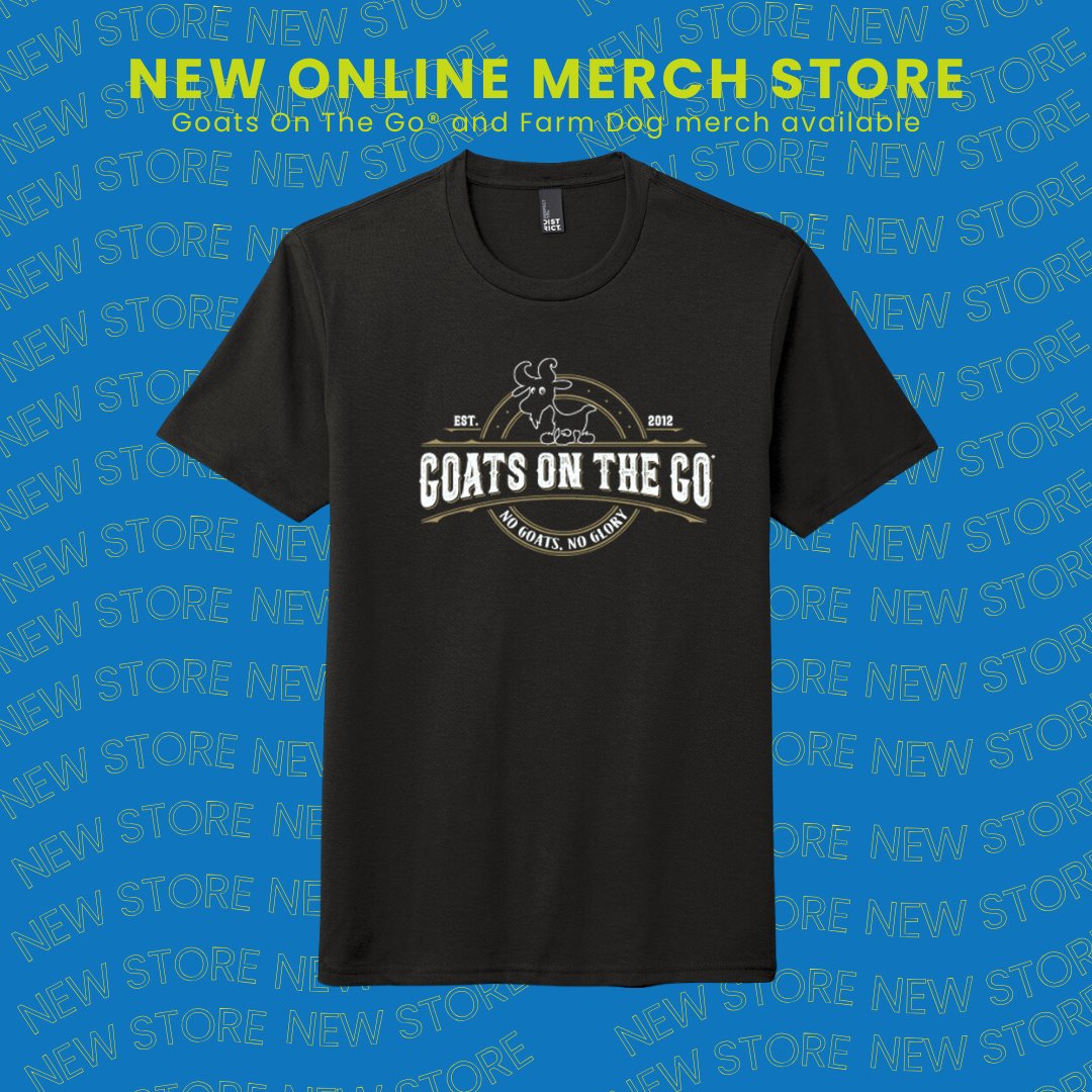BIG news! Our new online merch store is officially open for business!🎉⁠
⁠
Visit our store today and snag your very own Goats On The Go® or Farm Dog Podcast gear.🐐🌿

Link👉:
stores.inksoft.com/PhelpsUSA_Publ…