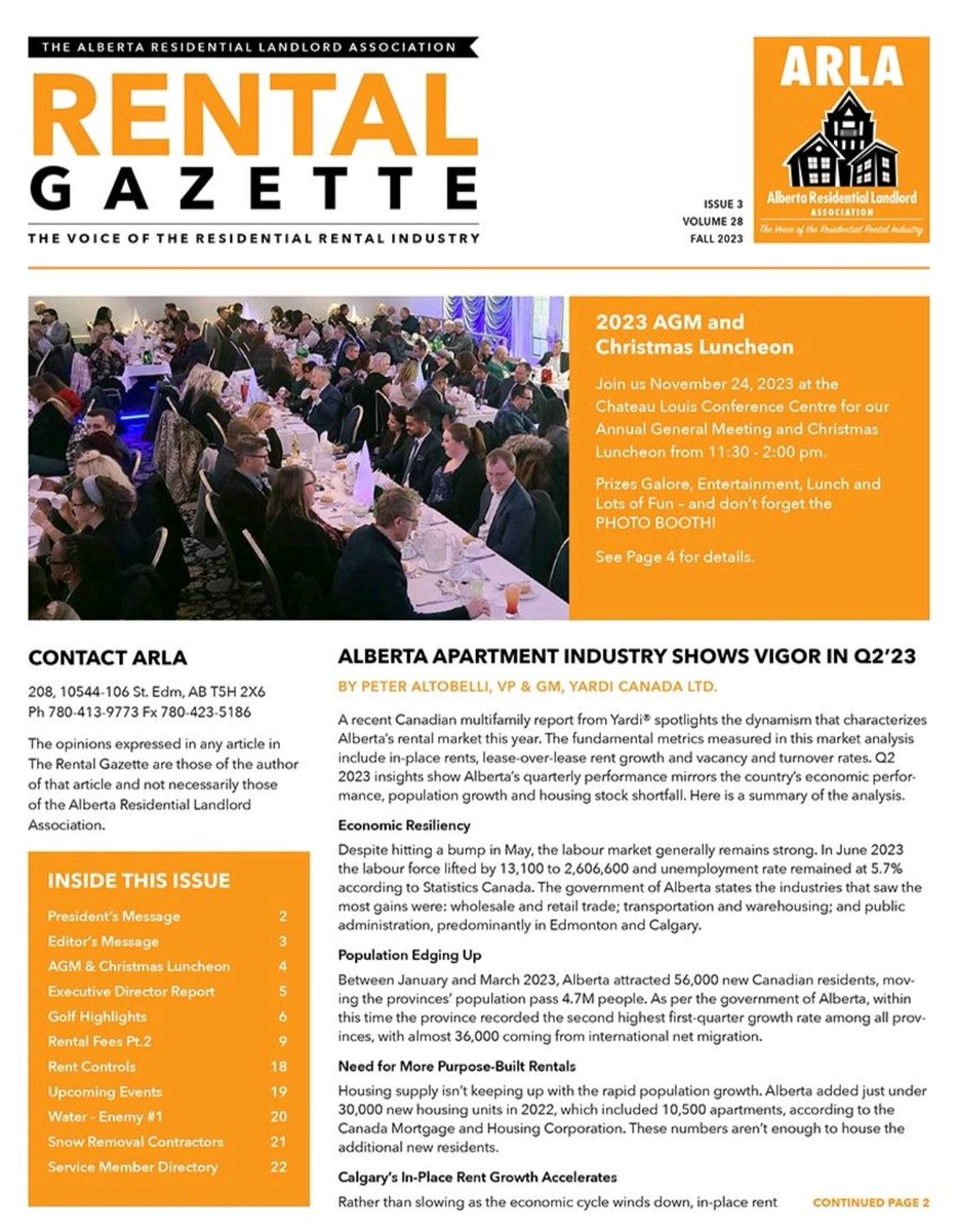 🍁🍂 Fall Rental Gaztte is ready for you to enjoy! 🍁🍂

albertalandlord.org/the-rental-gaz…

#arla #yeg #membership #realestate #rentalindustry #multifamily #landlords #propertymanagement #advertising #networking #associations #nonprofit