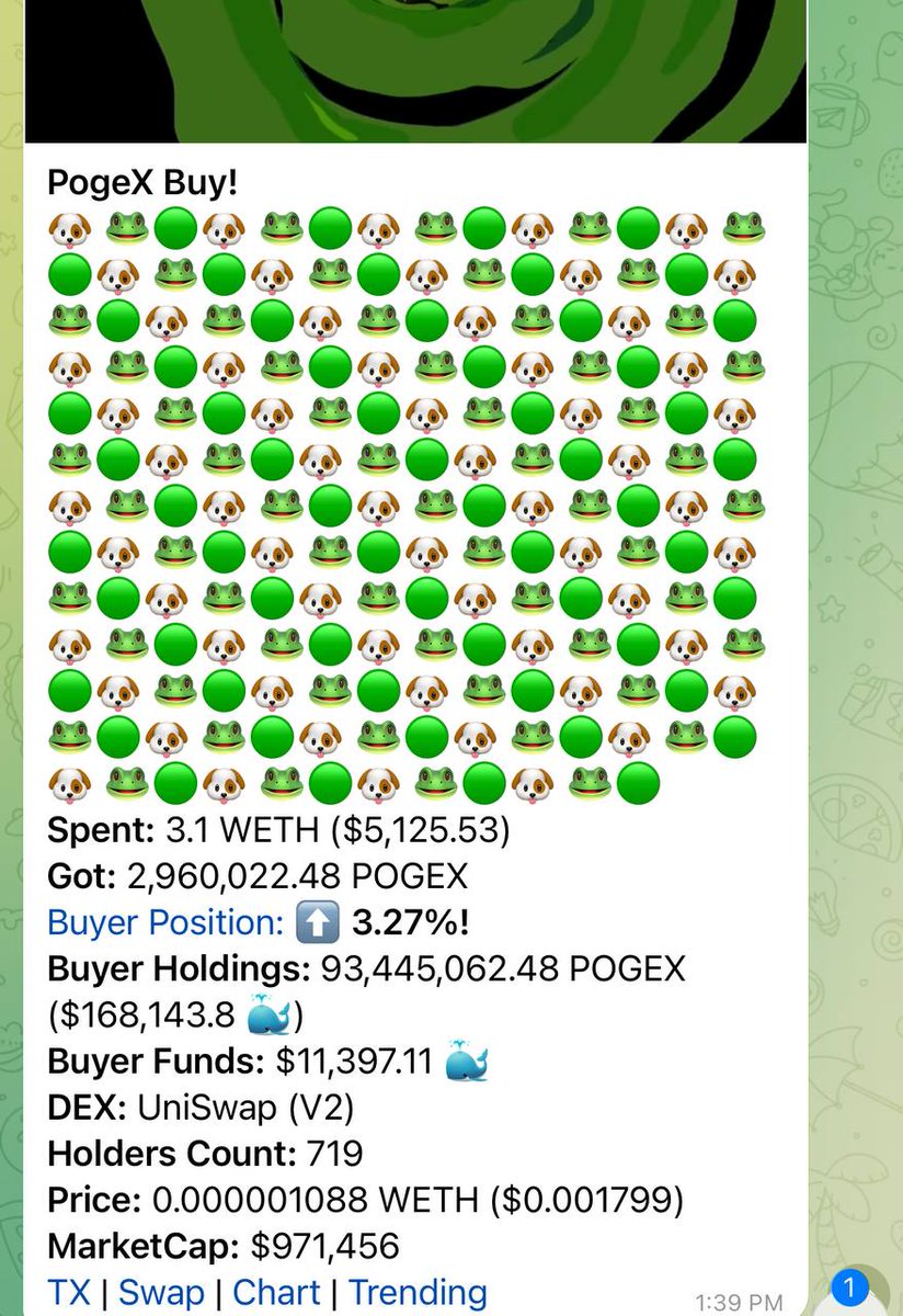 XVAarmy's tweet photo. @WhaleChart #POGEX is exploding now

Big whales are buying.

CEX is going to live soon.

TG : https://t.co/7HKpsjIj3C 

Twitter :- https://t.co/JEx0OjGAZm https://t.co/IlnOuTmUNn