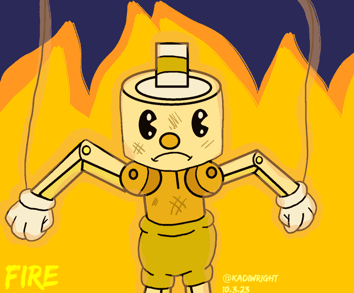KadiWright3's tweet photo. ๐ฅDay 3: Fire ๐ฅ
(Prompt belongs to @clawort)
#goretober2023 #Day3 #fire #Cuphead #cuppet #cupheadfanart #cupheadart https://t.co/lLeWCLw8KR