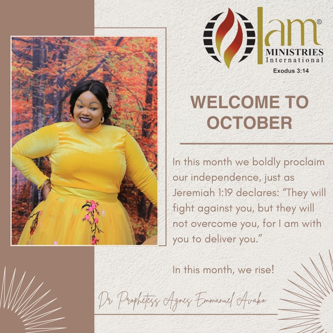 IamMinistriesIn's tweet photo. This October, let's channel our inner warriors as Jeremiah 1:19 encourages us - 'They will strive against you, but they shall not overcome you.' Let's conquer the obstacles and embrace success! #OvercomeObstacles #OctoberPower #NewMonth #OctoberVibes #PositiveEnergy #DreamBig https://t.co/syx4uCNjP7