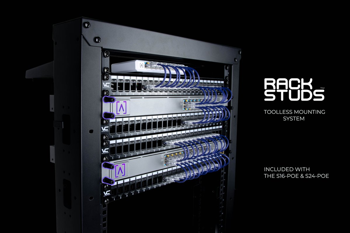 We're excited to announce that each 16-port and 24-port Alta Labs Switch will include <a href="/rackstuds/">Rack Studs Ltd</a>! This toolless mounting system makes installing switches into equipment racks that support cage nuts easier than ever! 📶 💪