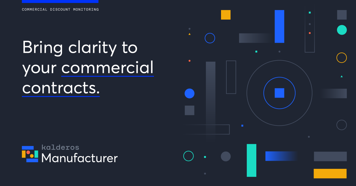 Commercial contracts between manufacturers and PBMs are famously complex. Commercial Discount Monitoring makes it easier to track contract performance and give manufacturer teams accurate financial reporting. Learn more: kalderos.info/3PCcGNM