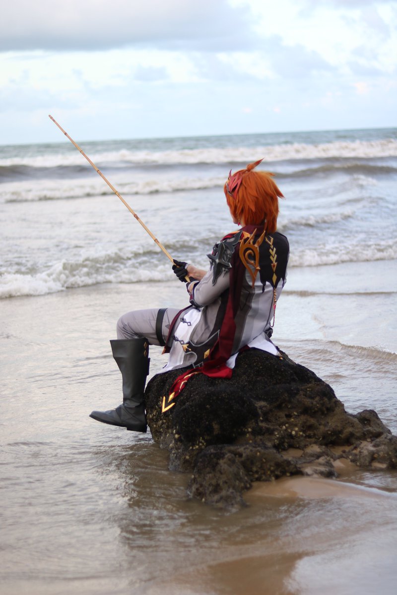 Vazou o Childe segurando a vara