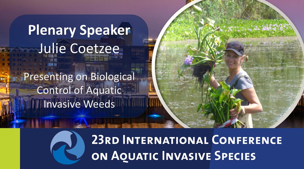 ICAIS 2024 Plenary Speaker | We are pleased to announce that Prof. Julie Coetzee will be presenting on Biological Control of Aquatic Invasive Weeds. Learn more about Julie’s work here: bit.ly/46n7YJL