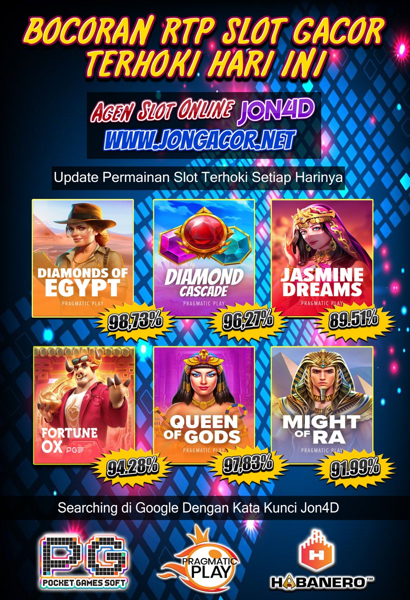 JonFatto's tweet photo. Kekalahan tidak selalu datang , Namun KEMENANGAN ITU PASTI ADA SAATNYA !!
Agen SLOT ONLINE Jon4D adalah JAWABANYA!!
RTP terupdate setiap harinya dgn winrate TERTINGGI hanya di jon4D !!!
LINK SLOT HOKI : https://t.co/0RwX3u4Rwz 

#jon4d #pragmatic #habanero #pgsoft #slotgacor https://t.co/1Os6xCizJy