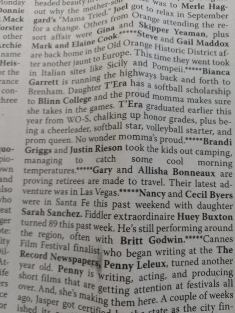 Still making the local newspaper 💙🔥💪🏾🥎<a href="/BlinnSoftball/">Blinn College Softball</a>