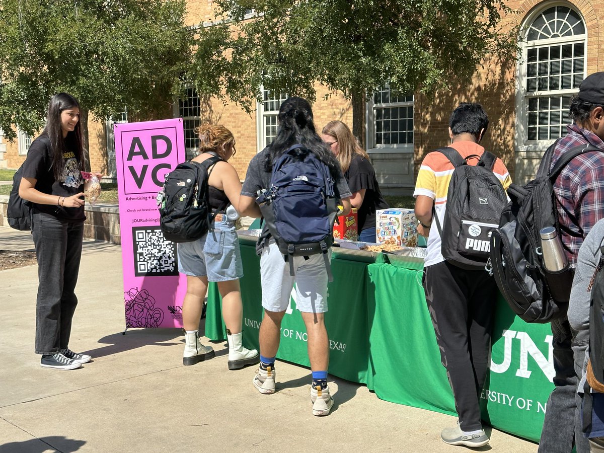 Learn about the new Ad &amp; Brand Strategy degree — right now, Library mall ⁦<a href="/MaybornUNT/">Frank W. and Sue Mayborn School of Journalism</a>⁩
