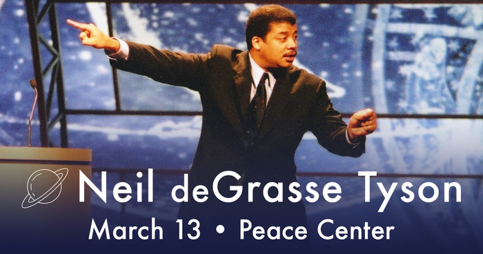 🚨 JUST ANNOUNCED: Renowned astrophysicist, author, and speaker Dr. Neil deGrasse Tyson is coming to the #PeaceCenter on MAR 13! Tickets go on sale to the public on Friday, OCT 6! Become a donor today and get early access to shows. Click the link in our bio to learn more.