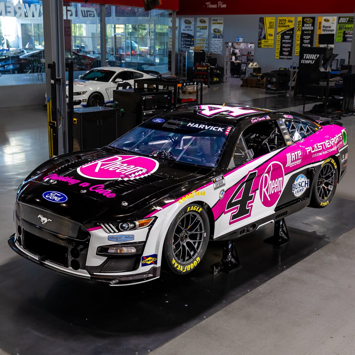Dedicated to chasing a cure.

<a href="/KevinHarvick/">Kevin Harvick</a> and <a href="/rheemracing/">Rheem Racing</a> are supporting cancer research and racing in pink at Charlotte ROVAL.