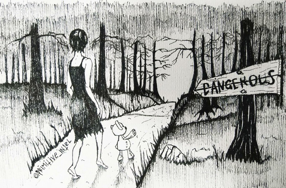 Artwork of the Day <a href="/KreatePlatform/">Kreate - Web3 Art Community ❤️‍🔥</a>
"Eva_3_PATH" by <a href="/primitive_intel/">Neo_Primitive/ iconik ёпт!</a> 

This is my favorite artist, and I'm delighted to have discovered his work. This piece is part of Kreate's Inktober event, a series of paintings that tell the story of a girl named Eva and her teddy bear. If you